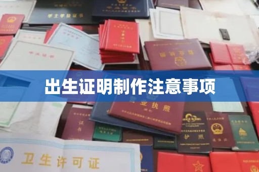 歙县出生证明制作注意事项